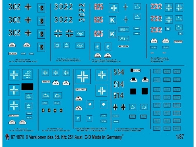 8 Different Sd Kfz 251 Ausf. C And D - image 1