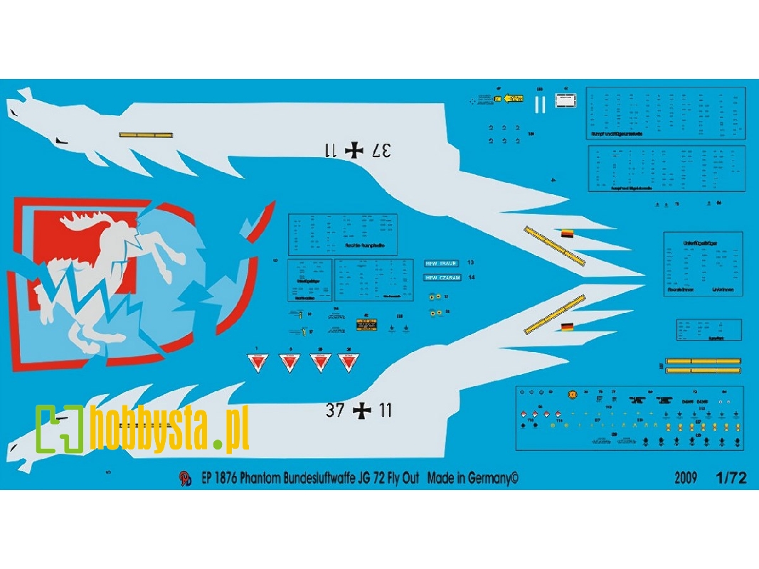 Phantom German Airforce Jg 72 Westphalia Fly Out Identifier 37-11 - image 1