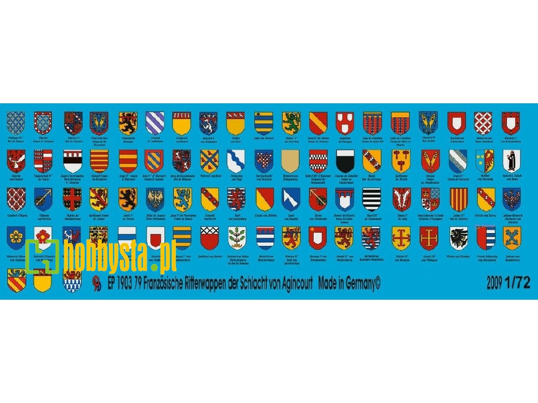 79 Different French Knight Shields Of The Battle Of Crecy - image 1