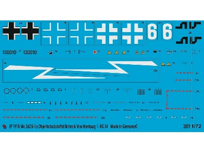 Me 262 B-1a Objektschutzstaffel Blohm And Voss Hamburg 1.Kg 54 11/44 - image 1