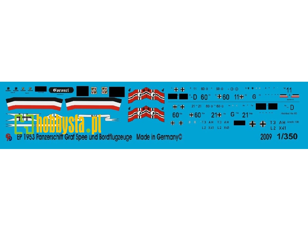 Pocket Battleship Graf Spee Markings And Board Planes - image 1