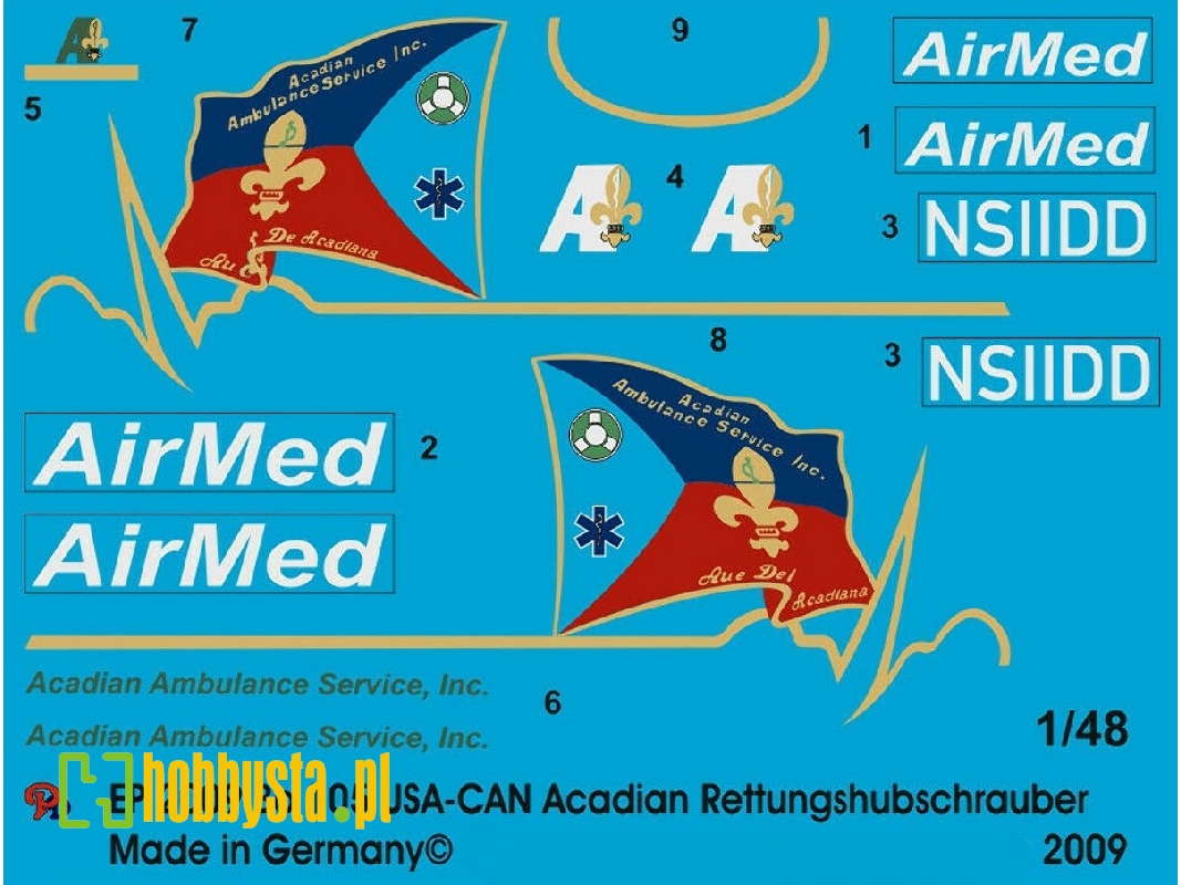 Bo 105 Usa-can Acadian Rescue Helicopter - image 1