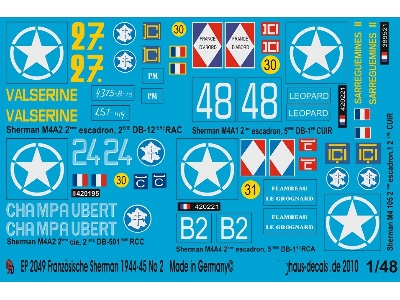 5 Sherman Tanks Of The Fff In The Normandy No. 2 - image 1