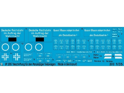 Markings For The Panzerjäger Triebwagen 51 For Trumpeter - image 1