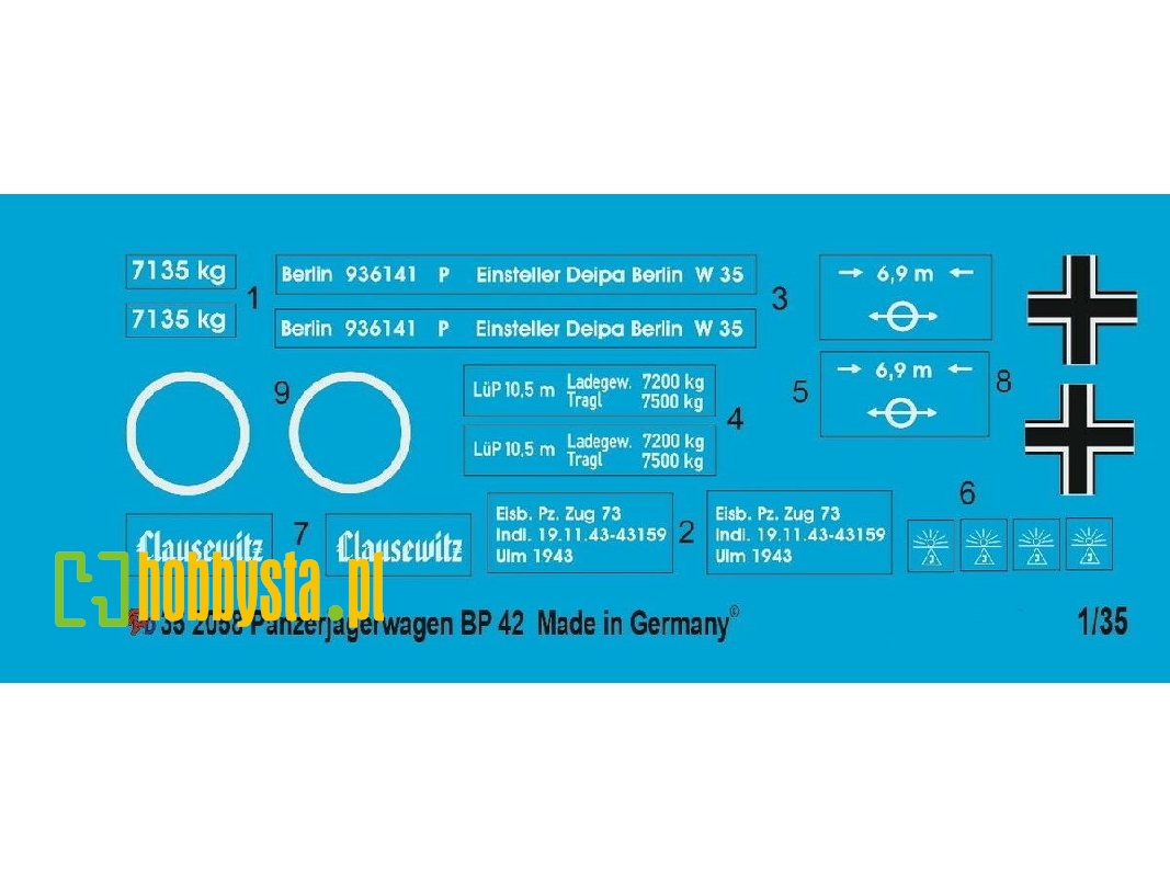 Markings For The Panzerjägerwagen Bp 42 - image 1