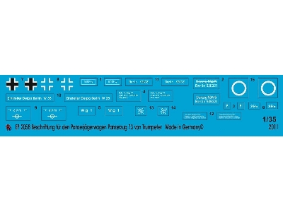 Markings For The Panzerjägerwagen For Trumpeter Bp 73 - image 1