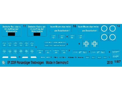 Markings For The Panzerjäger Triebwagen 51 For Trumpeter - image 1