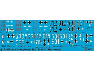 Tank Markings Of The Panzerkorps Hermann Göring In Italy 1943 - image 1