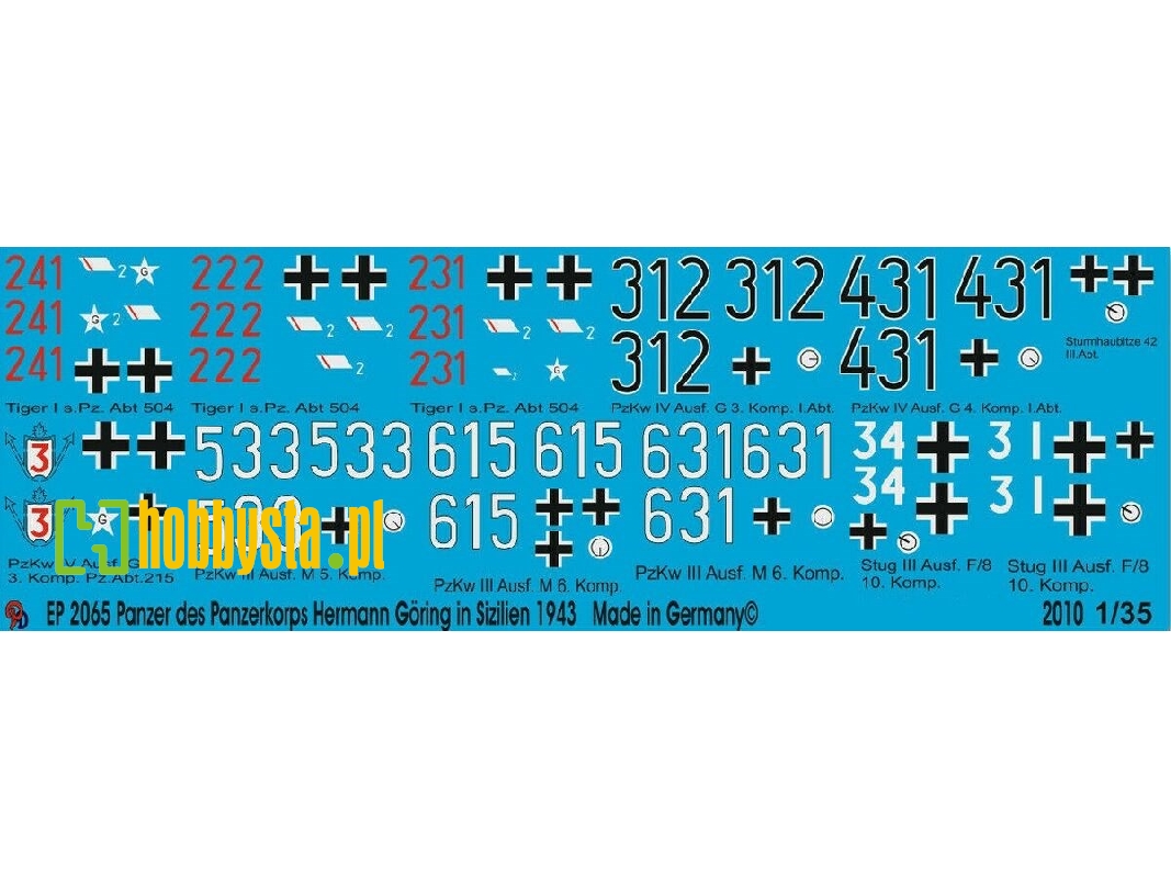 Tank Markings Of The Panzerkorps Hermann Göring In Italy 1943 - image 1