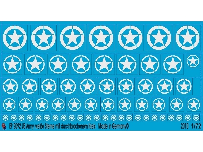 Us Army Stars White With Splitted Circle - image 1