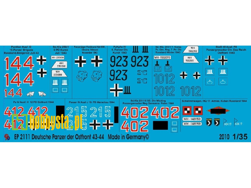 German Tank Markings Russia 1943-1944 - image 1