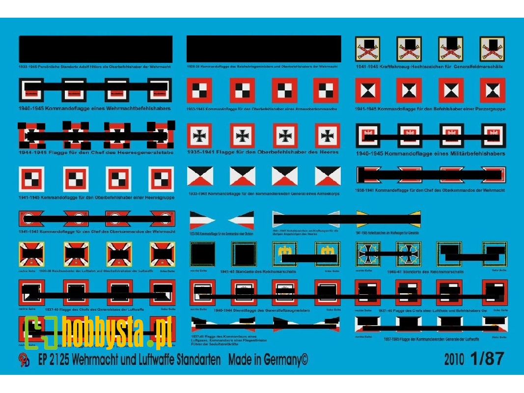 Standarts For Vehicles Of Wehrmacht Airforce And Waffen Ss - image 1