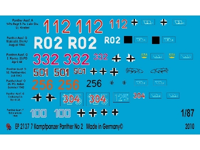 7 Different Panther Tank Markings No. 2 - image 1