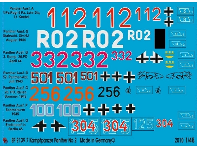 7 Different Panther Tank Markings No. 2 - image 1