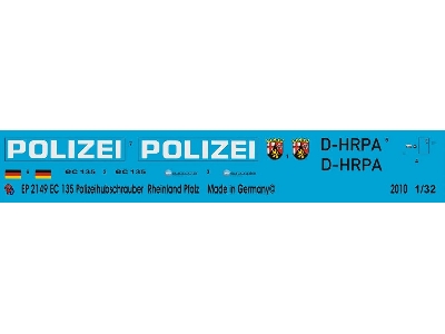Ec 135 Police Helicopter Rhineland-palatinate D-hrpa - image 1