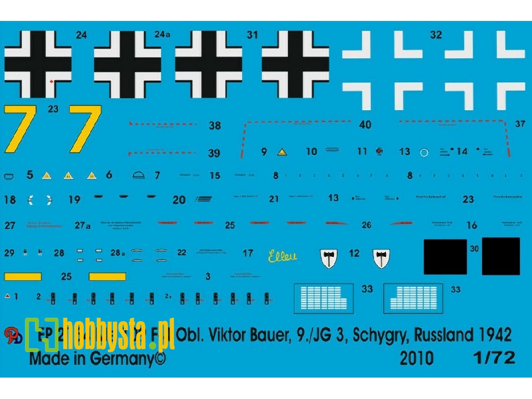 Bf 109 F-4 Oblt. Viktor Bauer, 9/Jg 3 Schygry, Russia 1942 - image 1