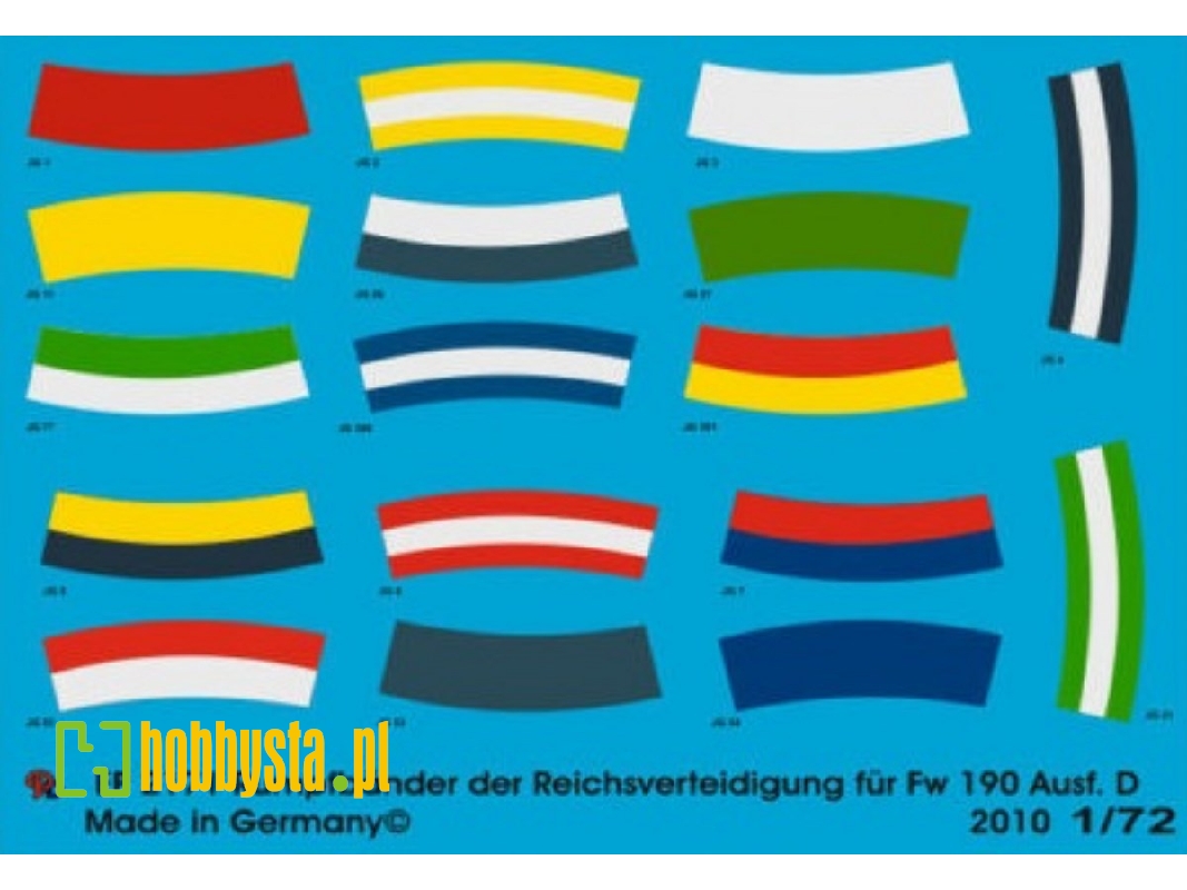 Tail Markings Of The Reich Defense For Fw 190 D - image 1