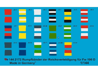Tail Markings Of The Reich Defense For Fw 190 D - image 1