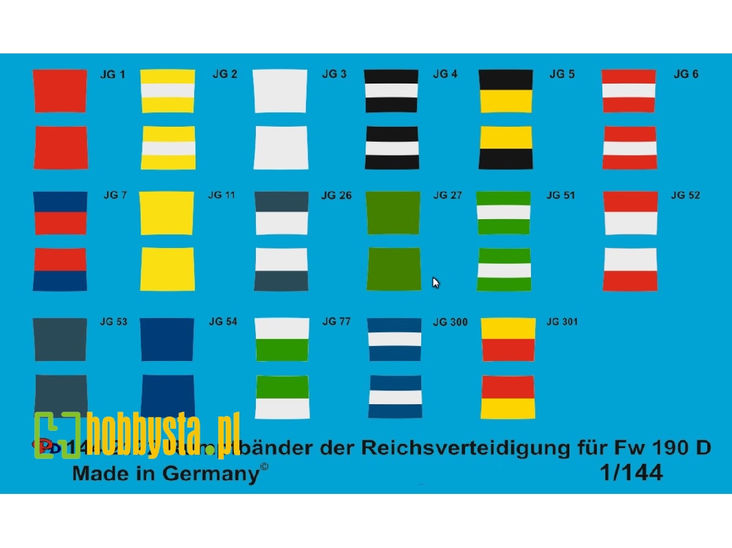 Tail Markings Of The Reich Defense For Fw 190 D - image 1