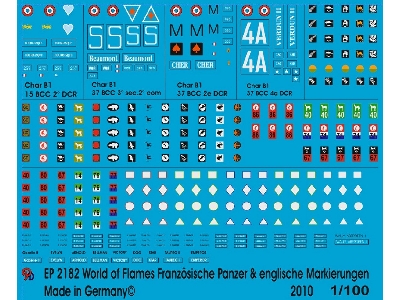 World Of Flames French And English Tank Markings Battle Of France - image 1