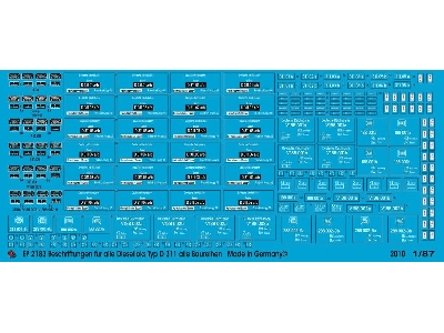 Markings For All Dieselloks Of Type D 311, Dora Gun - image 1