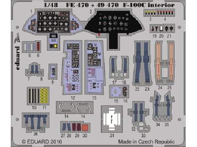 F-100C interior S. A. 1/48 - Trumpeter - - image 1