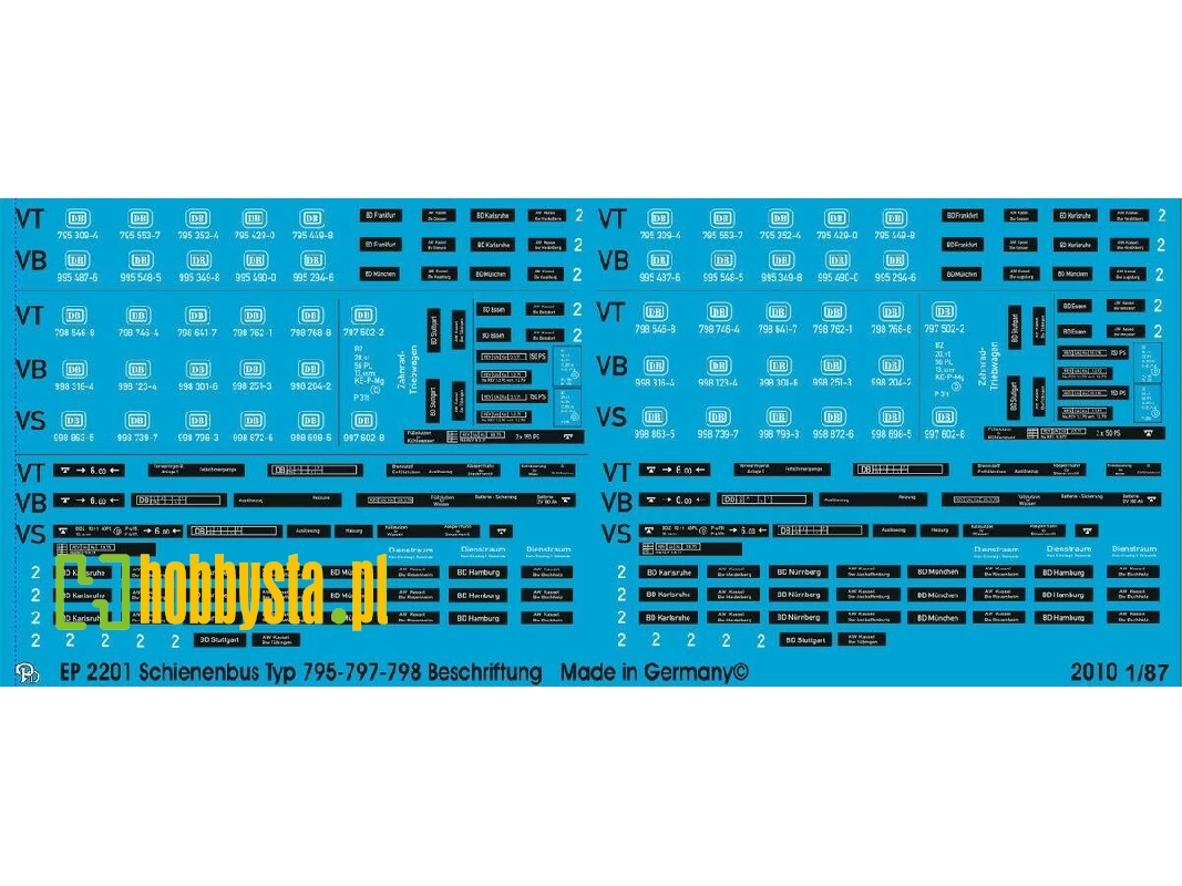 Labeling For Rail Bus Type 795-797-798 - image 1