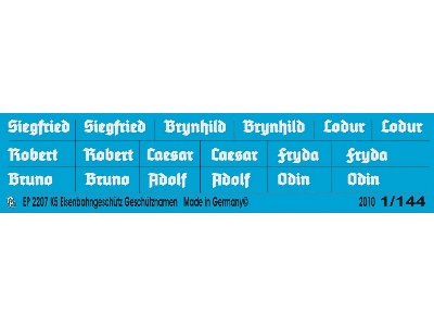 K5 Railway Gun Names - image 1