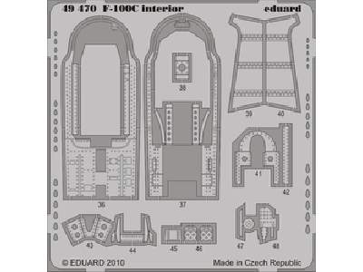 F-100C interior S. A. 1/48 - Trumpeter - image 1