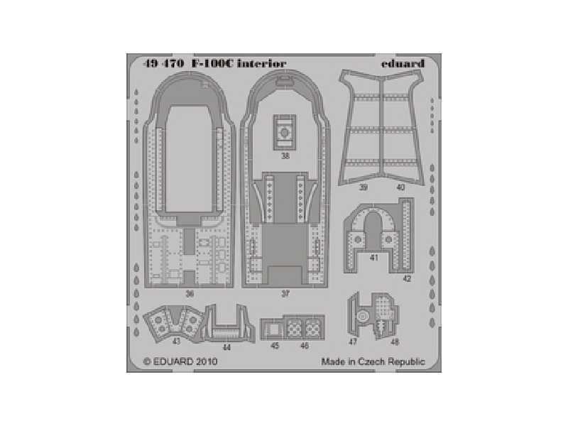 F-100C interior S. A. 1/48 - Trumpeter - image 1