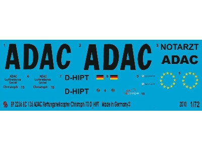 Ec 135 Adac Rescue Helicopter Christoph 70 D-hipt - image 1