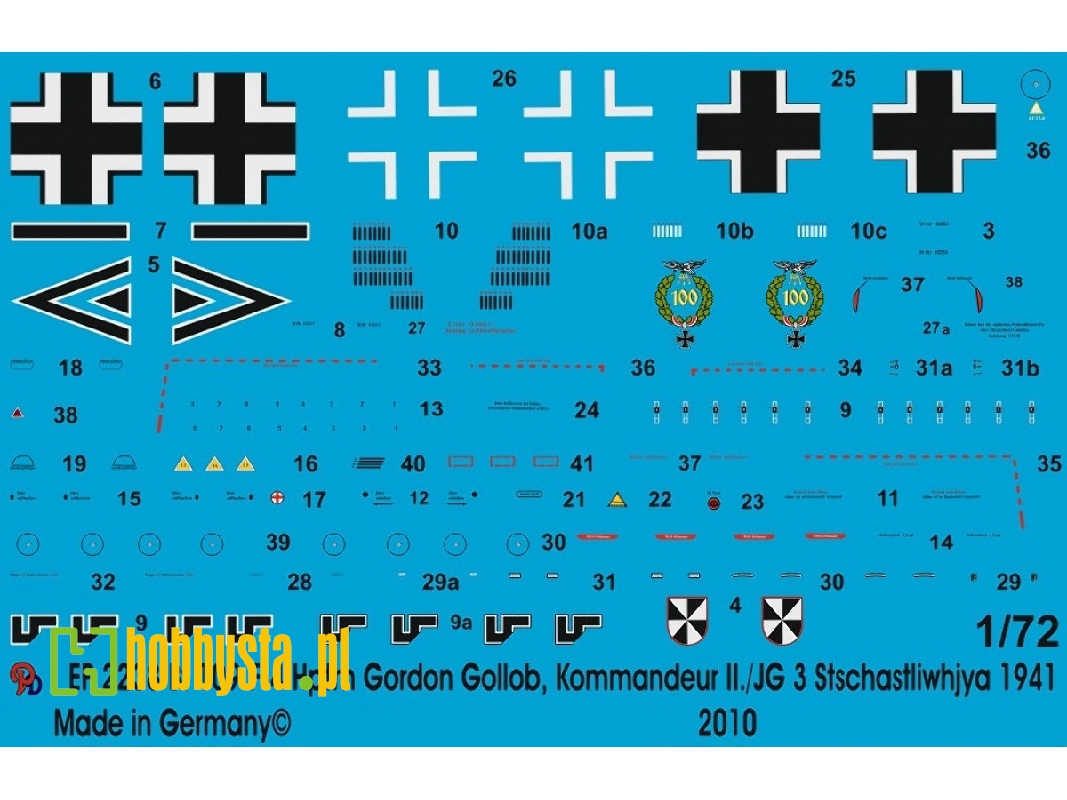 Bf 109 F-4 Hptm. Gordon Gollob, Commander Ii./Jg 3 Stschastliwhja 1941 - image 1