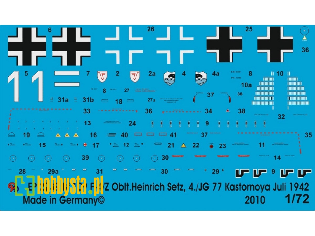 Bf 109 F-4/Z Obt. Heinrich Setz 4./Jg 77 Kastornoya July 1942 - image 1