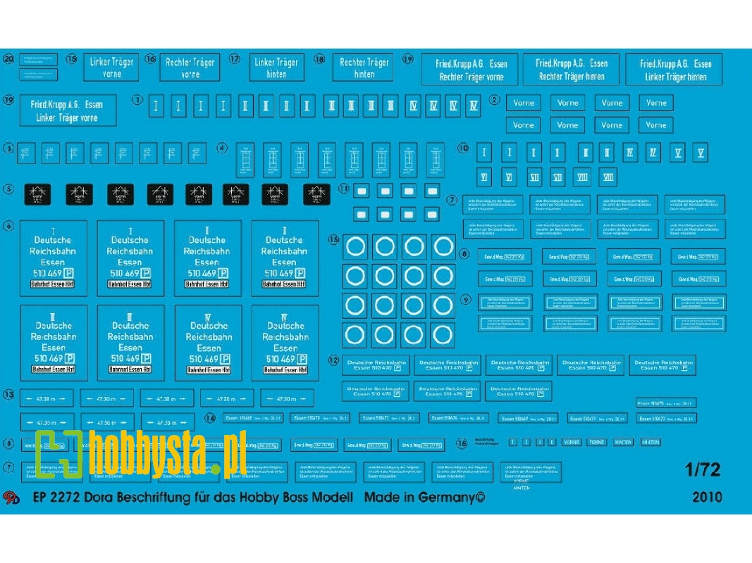 Dora Gun Markings For Hobby Boss Model - image 1