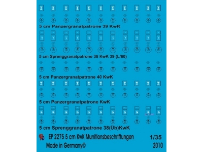 Ammo Markings For 5 Cm Kwk Ammo - image 1