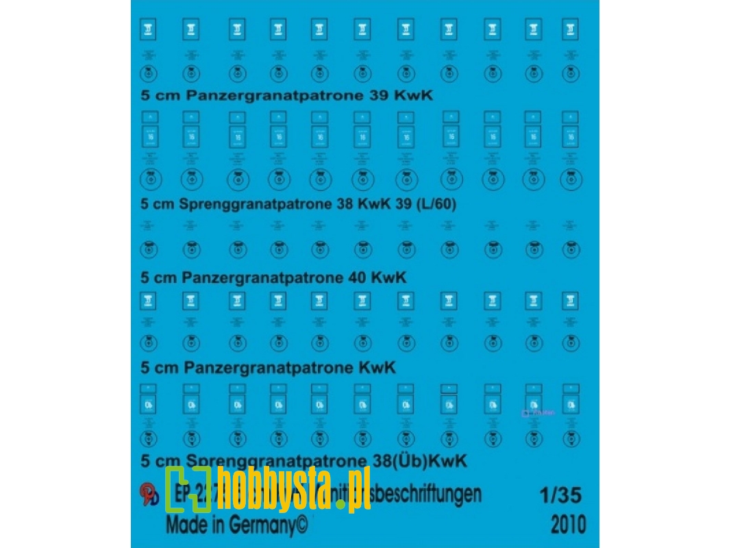 Ammo Markings For 5 Cm Kwk Ammo - image 1