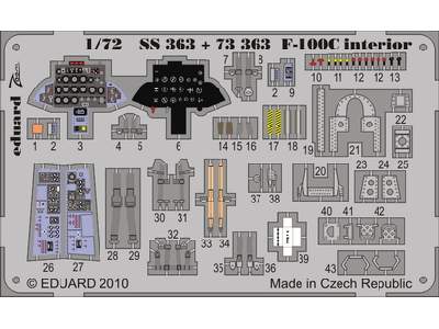 F-100C interior S. A. 1/72 - Trumpeter - image 1