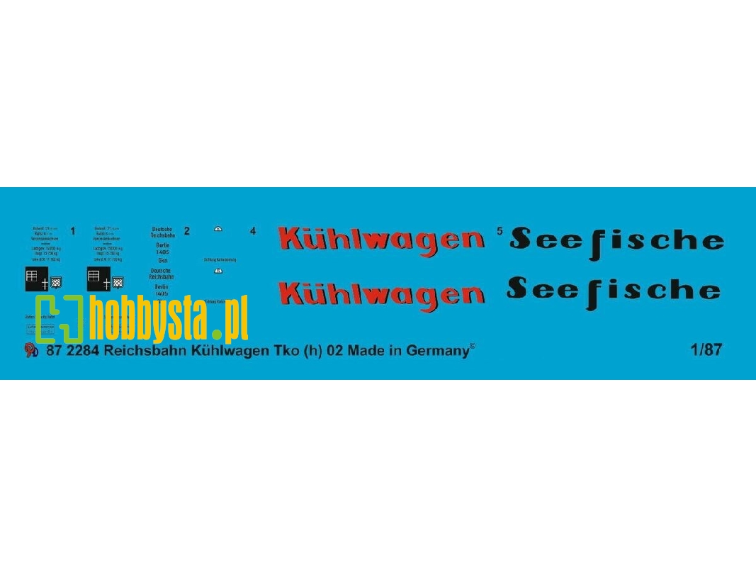 Reichsbahn Kühlwagen Tko(H)02  "seefische" - "kühlwagen" - image 1