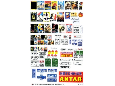 Flames Of War - French Road Signs And Poster - image 1