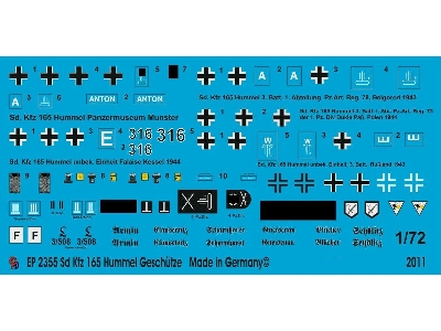 Sd. Fz 165 Hummel Gun Markings - image 1
