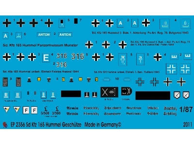 Sd. Fz 165 Hummel Gun Markings - image 1