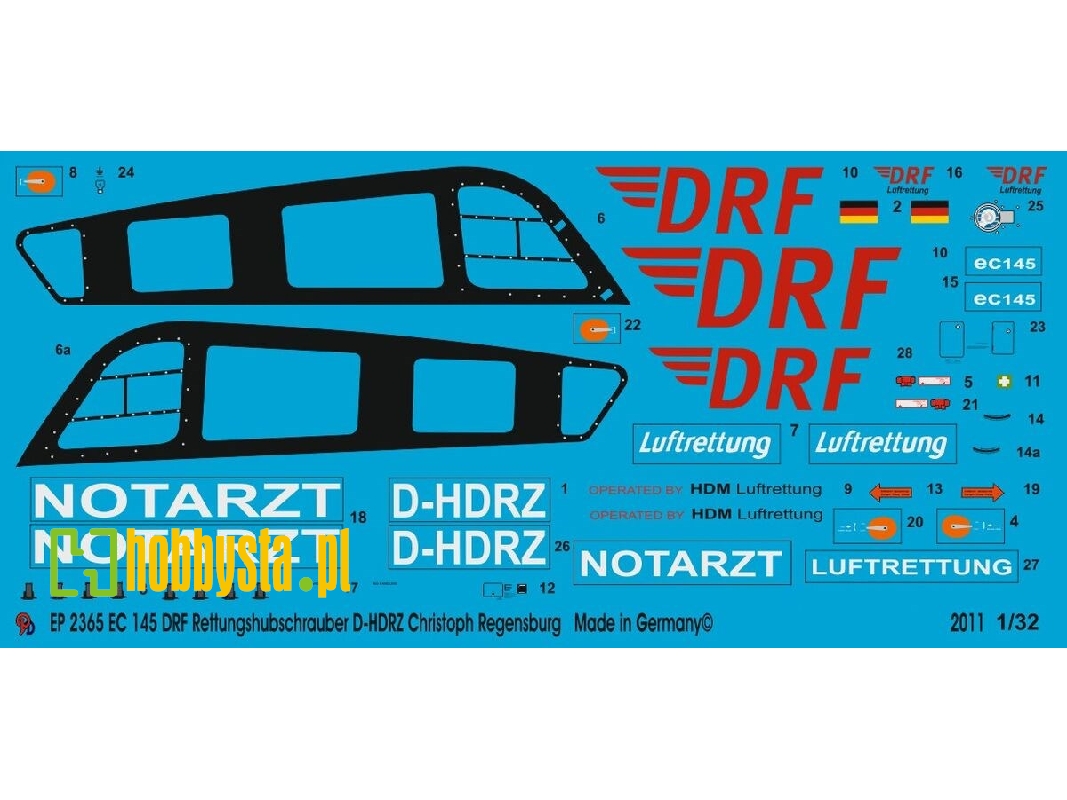 Ec 145 Rescue Helicopter Of The Drf D-hdrz Chr. Regensburg - image 1