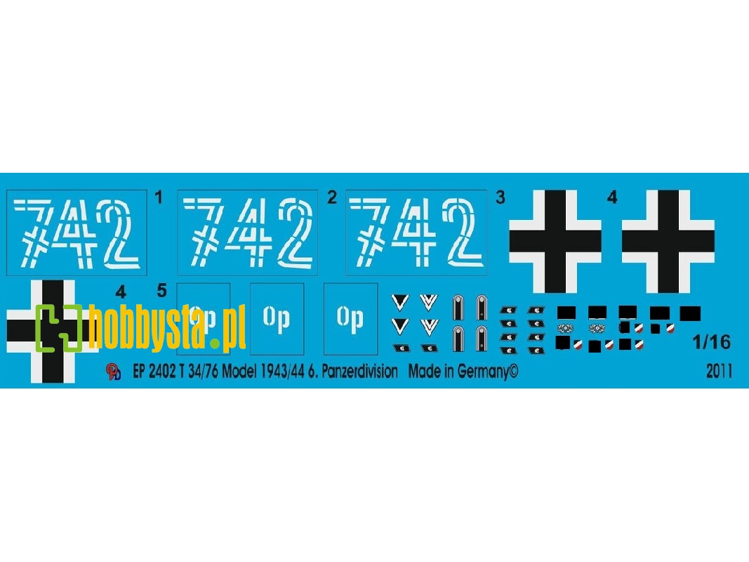 T34/76 Model 1943/1944, 6. Tank Division - image 1