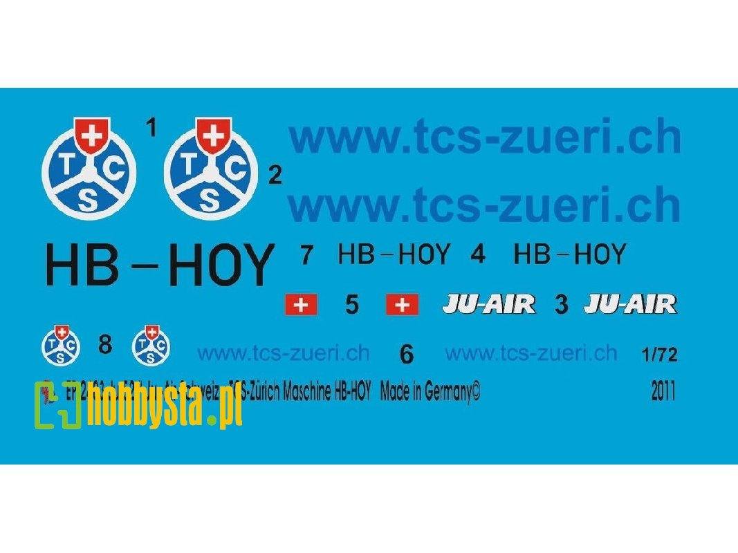 Ju 52 Ju-air-switzerland Tcs-zurich Machine Hb-hoy - image 1