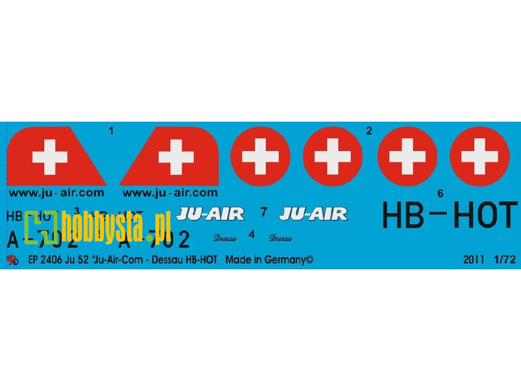 Ju 52 Ju-air-com Dessau Hb-hot - image 1