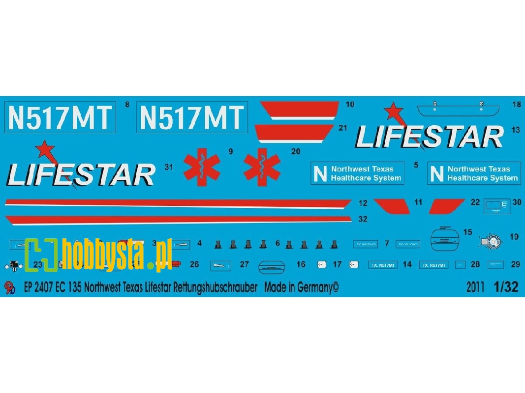 Ec 135 Northwest Texas Lifestar Rescue Helicopter - image 1