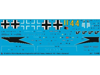 Fw 190 A-4 Oberstleutnant Siegfried Schnell 9/Jg 2 Vannes 1943 - image 1