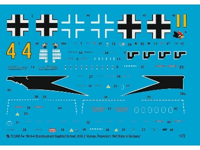 Fw 190 A-4 Oberstleutnant Siegfried Schnell 9/Jg 2 Vannes 1943 - image 1