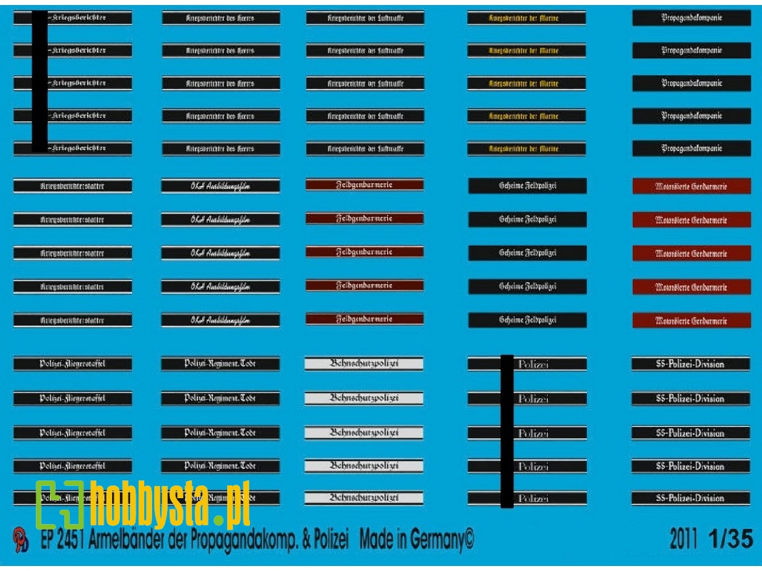 Cuff Titles Of Propaganda Company And Police - image 1