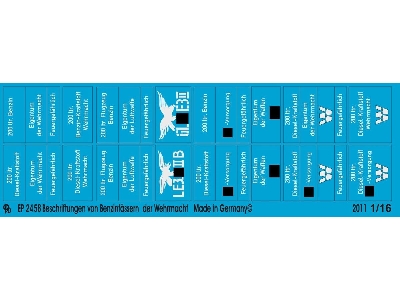 Markings For German Petrol And Oil Drums Of The Wehrmacht, Luftwaffe, Ss - image 1